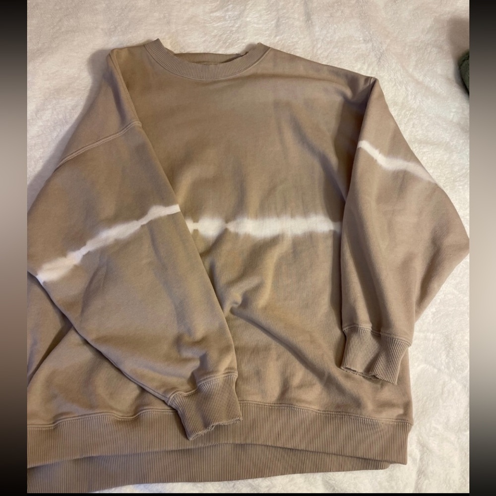 American Eagle oversized crewneck tie dye